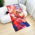 Women colorful watercolor bee print scarf fashion multiuse shawl elegant neckerchief style - 14#