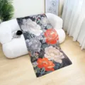 Fashion women watercolor floral print long scarf shawl versatile elegant chic accessory. - 17#