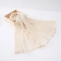 Beige glinsterende pailletten doorzichtige lange sjaal voor dames, elegante lichte omslagdoek. - 180*90cm / 9#