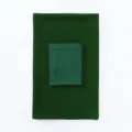 Dark green chiffon hijab with inner cap set, elegant Muslim scarf and cap combination for daily wear. - 8-31 Grass Green