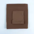 Brown Hijab Scarf Set with Inner Cap Chiffon Shawl Muslim Headwrap Comfortable Daily Wear - 16-122 Brown