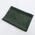 Solid dark green satin headscarf soft silk fabric long scarf for daily elegant wear - 06 Dark Green