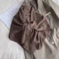 Einfarbiges, lässiges, vielseitiges Baumwoll-Leinen-Tuch Schal für Damen modisch Alltag - Stil 12