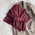 Einfarbig Damen Quadratisch Schal Tuch Elegant Minimalistisch Klimaanlage Zimmer Mantel Wrap - Stil 13