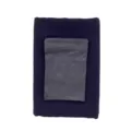 Dark purple chiffon hijab with grey inner cap set, elegant Muslim headscarf for women. - 23-11 Grey