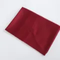 Burgundy satin headscarf solid color silk feel long scarf fabric for elegant women styling. - 09 Burgundy