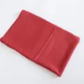 Solid red satin fabric hijab material smooth glossy finish elegant textile cloth wrap - Red