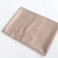 Khaki Solid Color Satin Headscarf Elegant Soft Glossy Fabric Variant Option Item - 20 Light Khaki