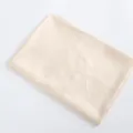 Solid color satin scarf or fabric in light beige, smooth texture variant for daily wear. - 22 Beige White