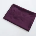 Solid color purple satin headscarf fabric, smooth glossy texture, simple folded style SKU. - 23 Deep Purple