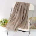 Solid color linen fringe scarf, versatile casual shawl and wrap for autumn and winter seasons. - #36