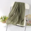 Solid color linen scarf fringe shawl casual wrap stylish accessory for autumn and winter seasons - Gray Orange Tie-Dye