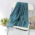 Solid color linen fringe scarf for autumn and winter, versatile daily shawl and beach wrap. - Style 50