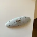 Pinza de pelo de lunares con lazo dulce coreano, variante azul claro, clip lateral. - Azul / 1 Pieza/Paquete