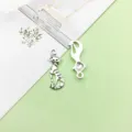 Ciondolo gatto in lega argentata per creazione gioielli fai da te collana bracciale - Gatto (3774) / 1 Pezzo (9x25mm) / Argento antico