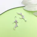 Ciondolo Ala di Pipistrello in Lega Argento Antico DIY Collana Braccialetto Gioiello Parte - 1 Pezzo (13x31mm)