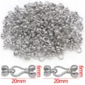 Silver tone metal flower pepper clasp jewelry findings DIY bracelet necklace making 20x6mm - Toggle Clasp / 1 Piece/Pack (6x20mm) / White Gold