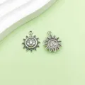 Pendentifs visage de soleil en alliage argent ancien pour bracelets colliers faits maison. - Pendentif Soleil (8226)