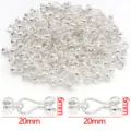 Silver color alloy flower pepper buckle DIY jewelry accessories necklace bracelet parts - Toggle Clasp / 1 Piece/Pack (6x20mm) / Thick Silver