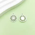 Pendentif breloque soleil creu en alliage argent ancien pour bracelet collier DIY - Pendentif Soleil (8230)