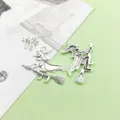 Ασημένιο μενταγιόν σκούπας μάγισσας για DIY βραχιόλι κολιέ αξεσουάρ κατασκευής κοσμημάτων - Μάγισσα Απόκριες(7688)