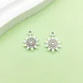 Pendentif soleil creux en alliage argent antique variante pour bijoux bracelet collier DIY. - Pendentif Soleil (10938)