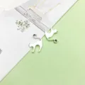 Ασημένια μενταγιόν γάτας σε αντικέ στυλ για DIY κατασκευή κοσμημάτων και βραχιόλια. - Γατάκι (8518)