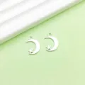Zilveren legering ster en maan hanger DIY sieraden accessoire, schattige hemelse bedel voor ketting. - Ster Maan Hol(8519)