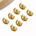 Vergoldete Edelstahl Schmetterling Ohrring Rueckseiten fuer DIY Schmuck Zubehoer - Schmetterling Ohrstecker-Rücken (T2197) / 1 Stück (4.5x6x3mm, Öffnung 0,8mm) / Gold
