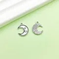 Antiek zilveren legering maan en ster hanger bedels voor DIY armbanden kettingen. - Maan Ster(10950)