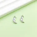 Zilverkleurige legering maan bedels hangers voor DIY sieraden accessoires variant - Kleine Halve Maan(10955)