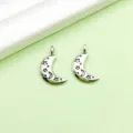 Antiek zilveren legering ster en maan hanger DIY sieraden accessoires variant - Ster Maan Hol(12139)