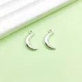 Zilverkleurige legering halve maan hanger DIY sieraden maken voor ketting armband 2st - Maan Hanger(13879)