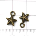 Pendentifs étoile en bronze antique en alliage pour bijoux DIY bracelets et colliers. - Pentagramme / 1 Pièce (8x11mm)