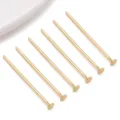 18K gold plated T-pins flat head pins for DIY jewelry making, bracelets and necklaces use. - T-Pin Flat Head (T3129) / 1 Piece (0.6x18mm) / Gold