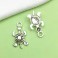 Ασημένιο κράμα χελώνας μενταγιόν charm, DIY κολιέ βραχιόλι αξεσουάρ κοσμημάτων. - Στυλ Χελώνα (10361)