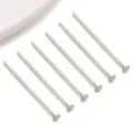 Silver color metal T-pins flat head pins jewelry making DIY craft components set - T-Pin Flat Head (T3135)
