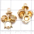 KC Gold Drum Set Charms Metal Music Instrument Pendants for DIY Jewelry Making Bracelets - Drum Kit / 1 Piece (20x16mm) / Gold