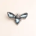 Vintage alloy rhinestone bee brooch crystal insect fashion pin brooches wholesale - Grey 5