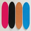 Close-up detail of anti-snoring mouth breathing correction tape patches in colorful options. - Nude