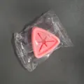 Pink triangle silicone towel plug kitchen rag holder wall mounted washcloth hanging hook storage - Crystal Pink