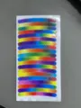 Colorful reflective wheel stickers, laser honeycomb safety strips for car bike motorcycle. - 20-Piece Set / Rainbow