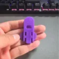 Handheld purple plastic beverage can opener and dust-proof sealing tool for daily kitchen use. - Purple