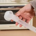 Cuillère à mesure de café réglable à long manche, doseur de poudre de protéine détail - Blanc
