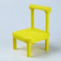 Mini yellow chair phone holder desktop cute stand for smartphone and tablet device support. - Standard / Yellow