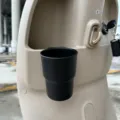 Universal black scooter cup holder, portable hanging beverage storage rack for motorcycle. - Electric Bike Cup Holder / Black