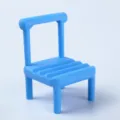Cute mini chair phone stand, creative desktop mobile phone holder for desk and binge-watching. - Standard / Sapphire Blue