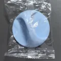 Punch-free cabinet handle adhesive furniture pull handle light blue round drawer accessory - Blue (OPP Bag)