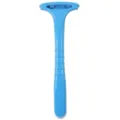 Blue plastic foot callus remover handle ergonomic design personal care tool single piece - Blue
