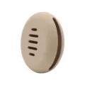 Portable Silicone Makeup Brush Holder Waterproof Travel Cosmetic Case in Khaki - Powder Puff Pouch / Coffee